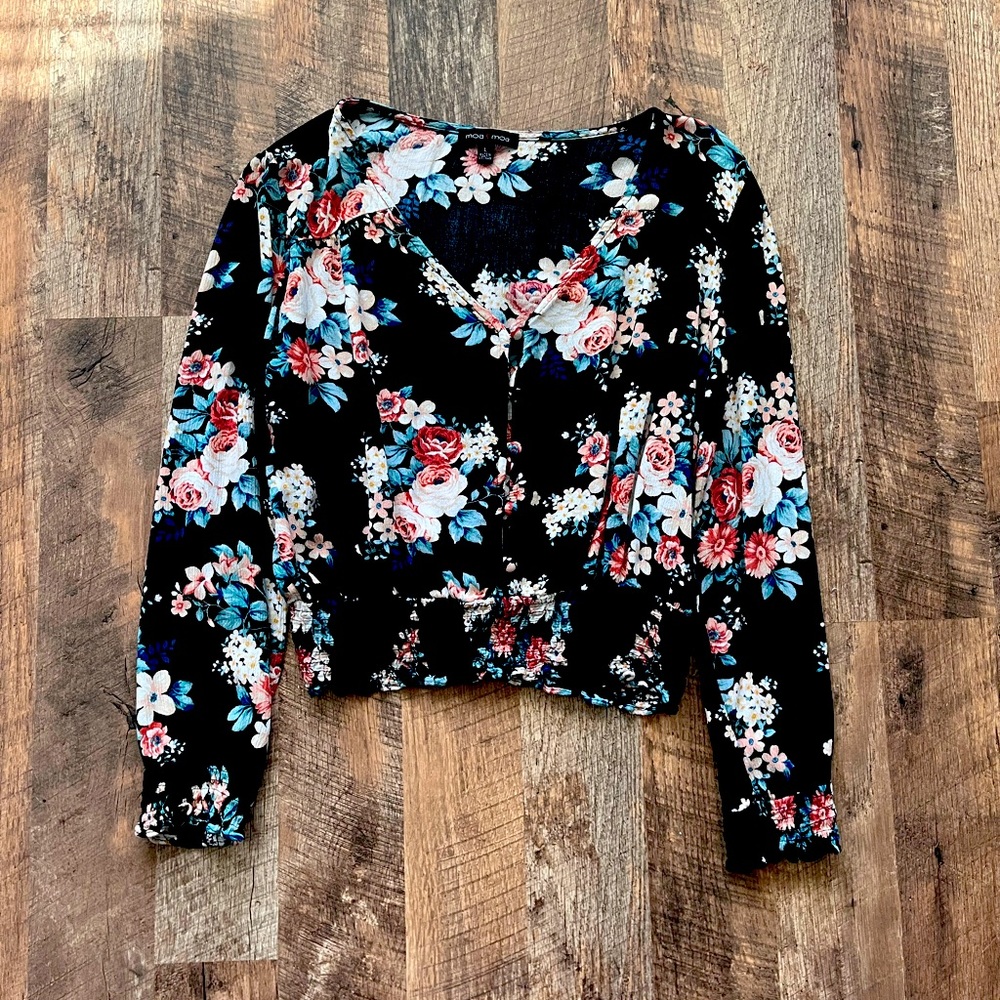 Floral Smocked Top